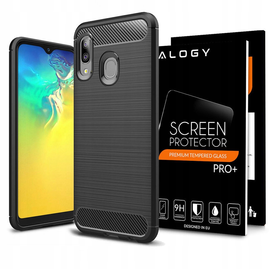 

Etui Alogy Karbon Do Samsung Galaxy A20E + Szkło