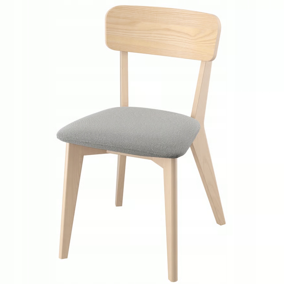 Ikea Lisabo Stolička, jaseň/Tallmyra biela/čierna