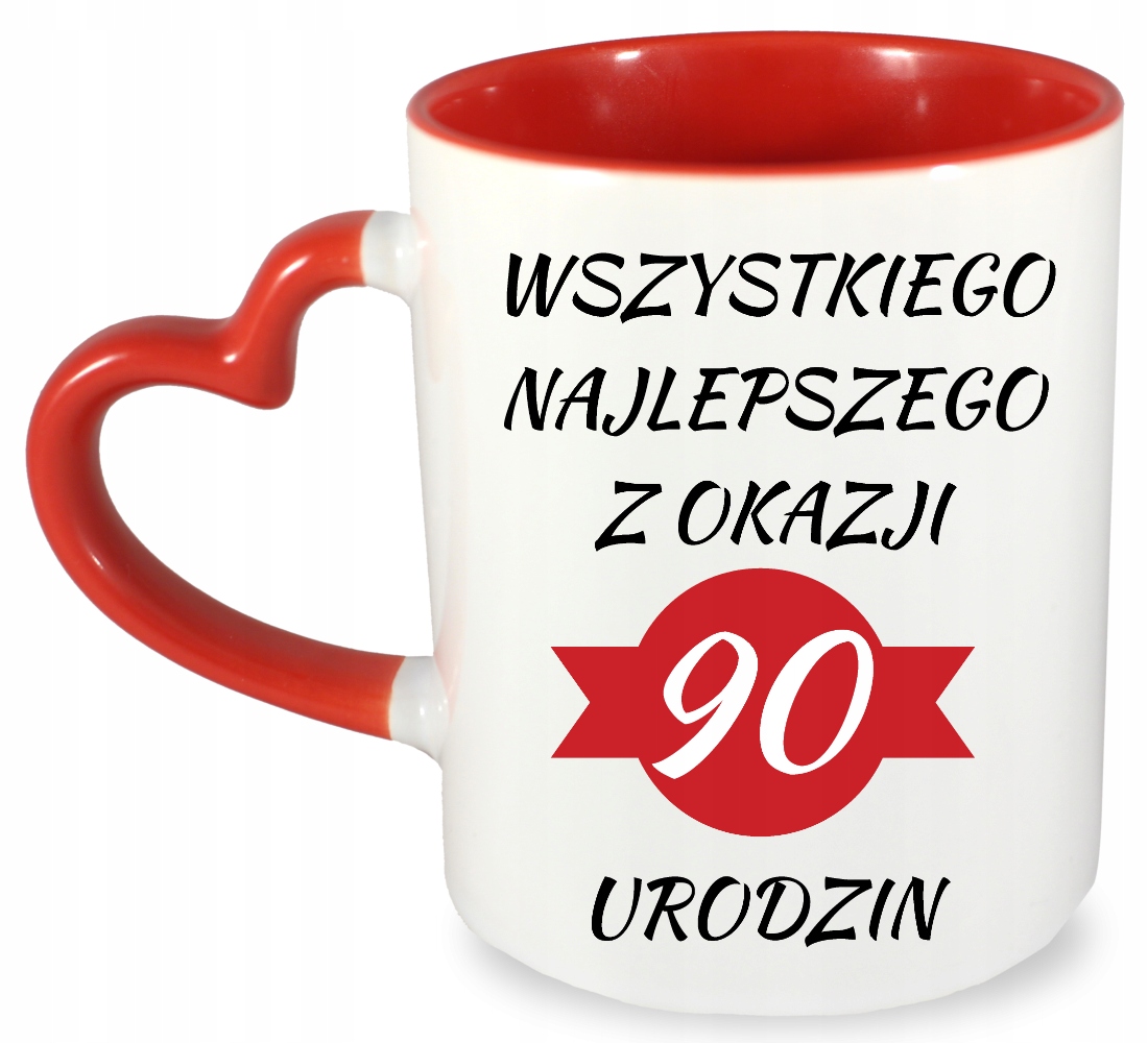 

Kubek na 90 urodziny imię, wersja 2