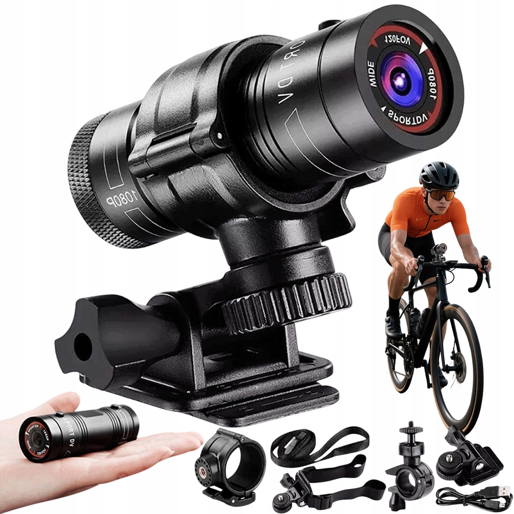 Kamera Na Helmu 1080P Voděodolná Pro Sport A Záznam