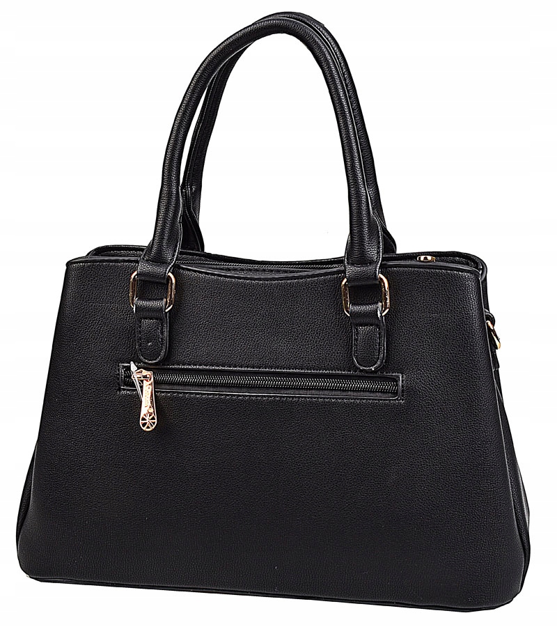 GALLANTRY TOREBKA damska czarna kuferek eko skóra Kolor czarny