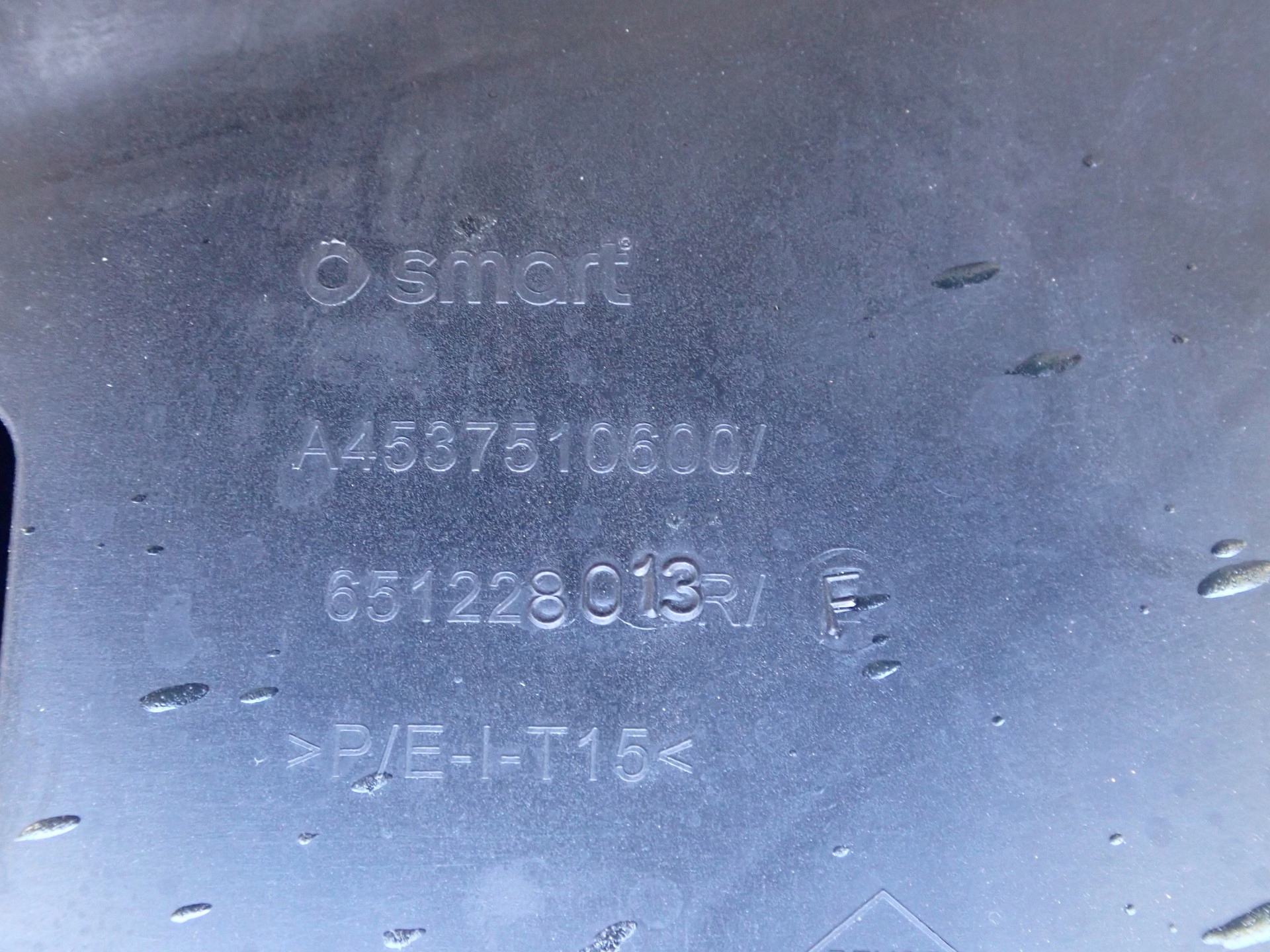 CAPOT SMART FORFOUR 453 2014- A4537513400