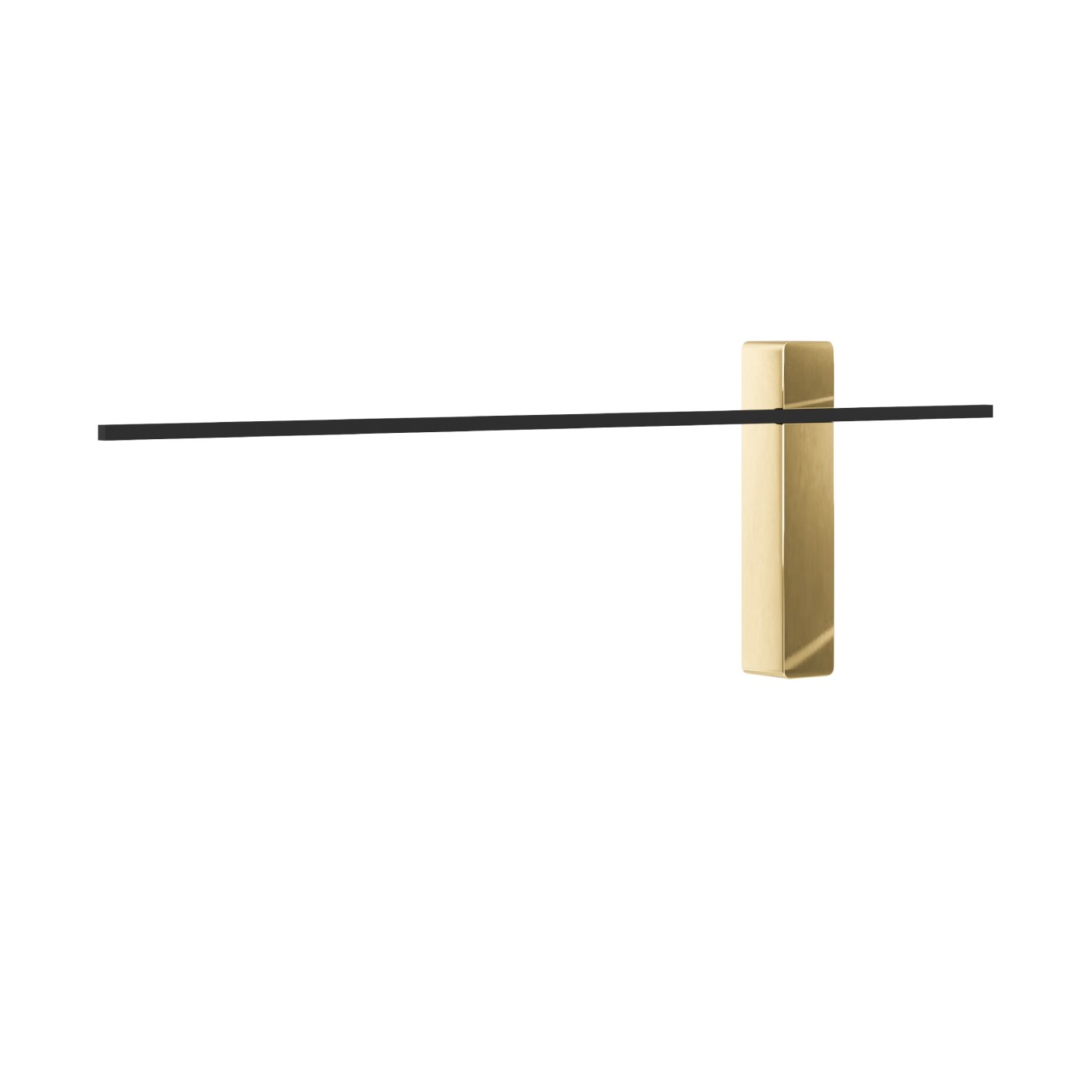 Nešampaňské nástěnné osvětlení Bene Parette Nero Gold 60 lampa do haly