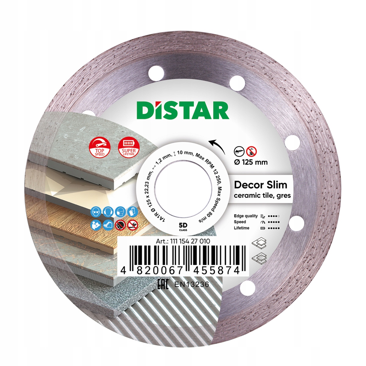 

Distar Tarcza Diamentowa Decor Slim 125mm Gres