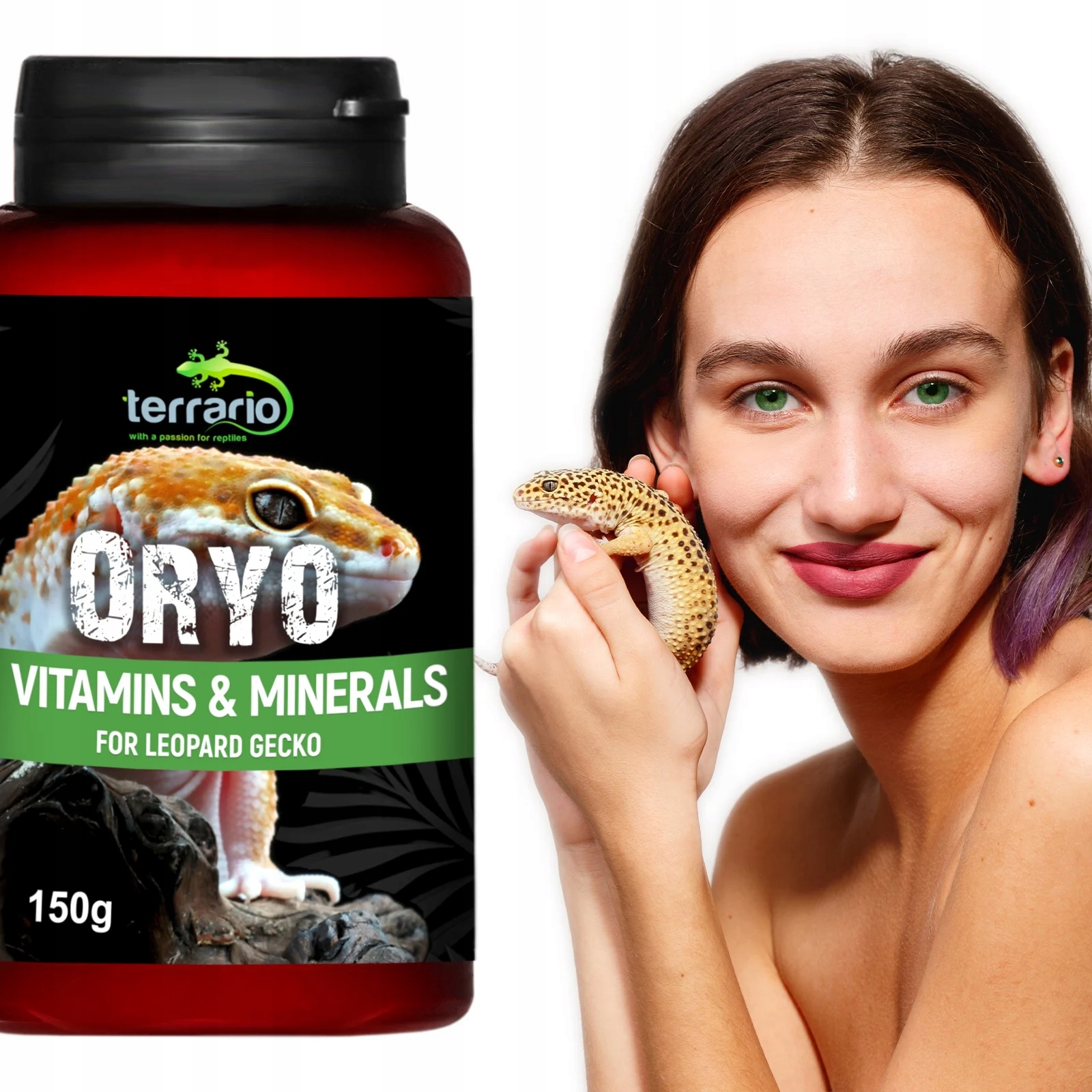Levně Vitamíny S Vápníkem A D3 Pro Leopardího Gekona Doplněk Stravy Pro Plazy 150 G