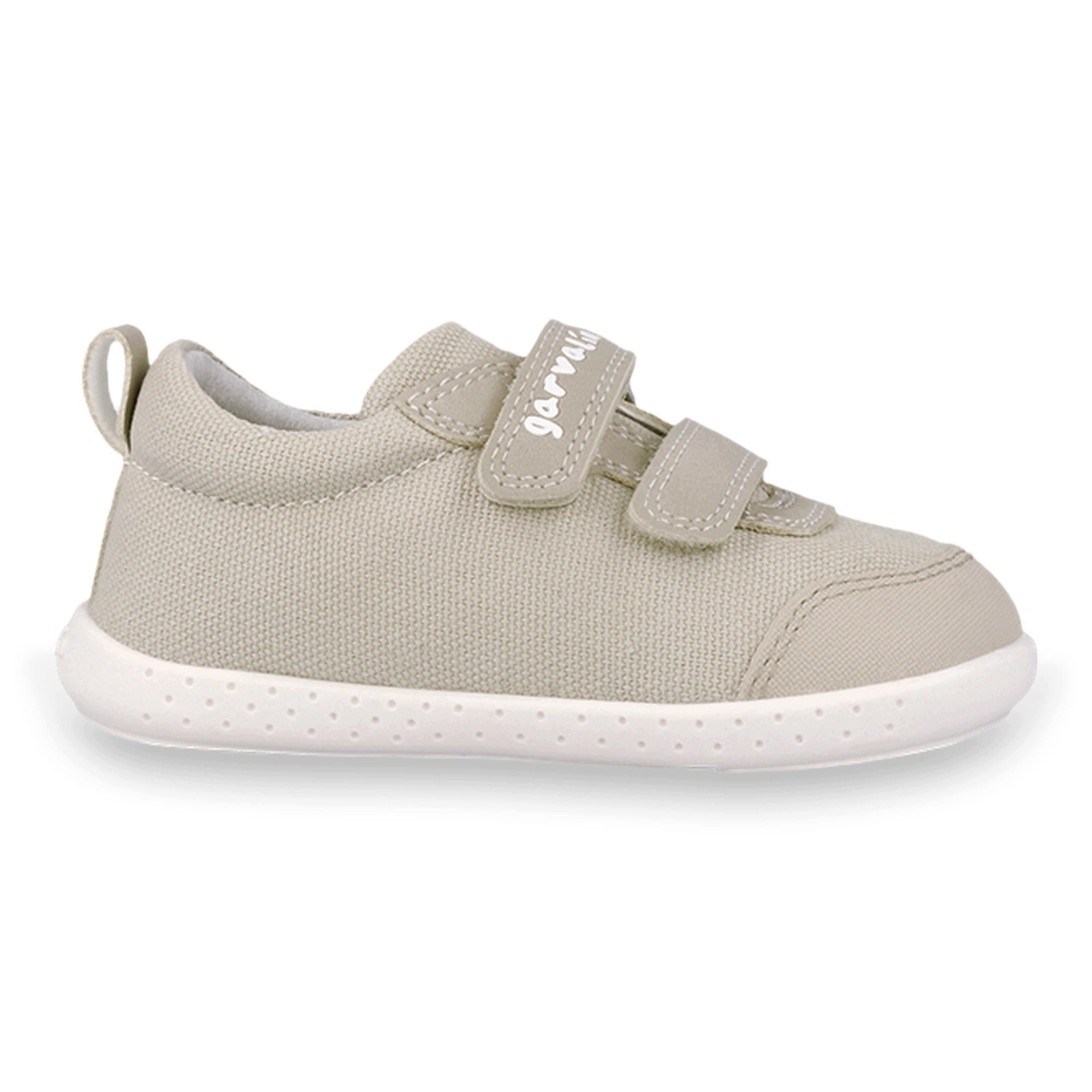 Buty barefoot tenisówki lekkie dziecięce na rzepy Garvalin Pique Beige 23