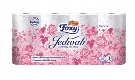 

Foxy, Jedwab Papier toaletowy, 8 rolek