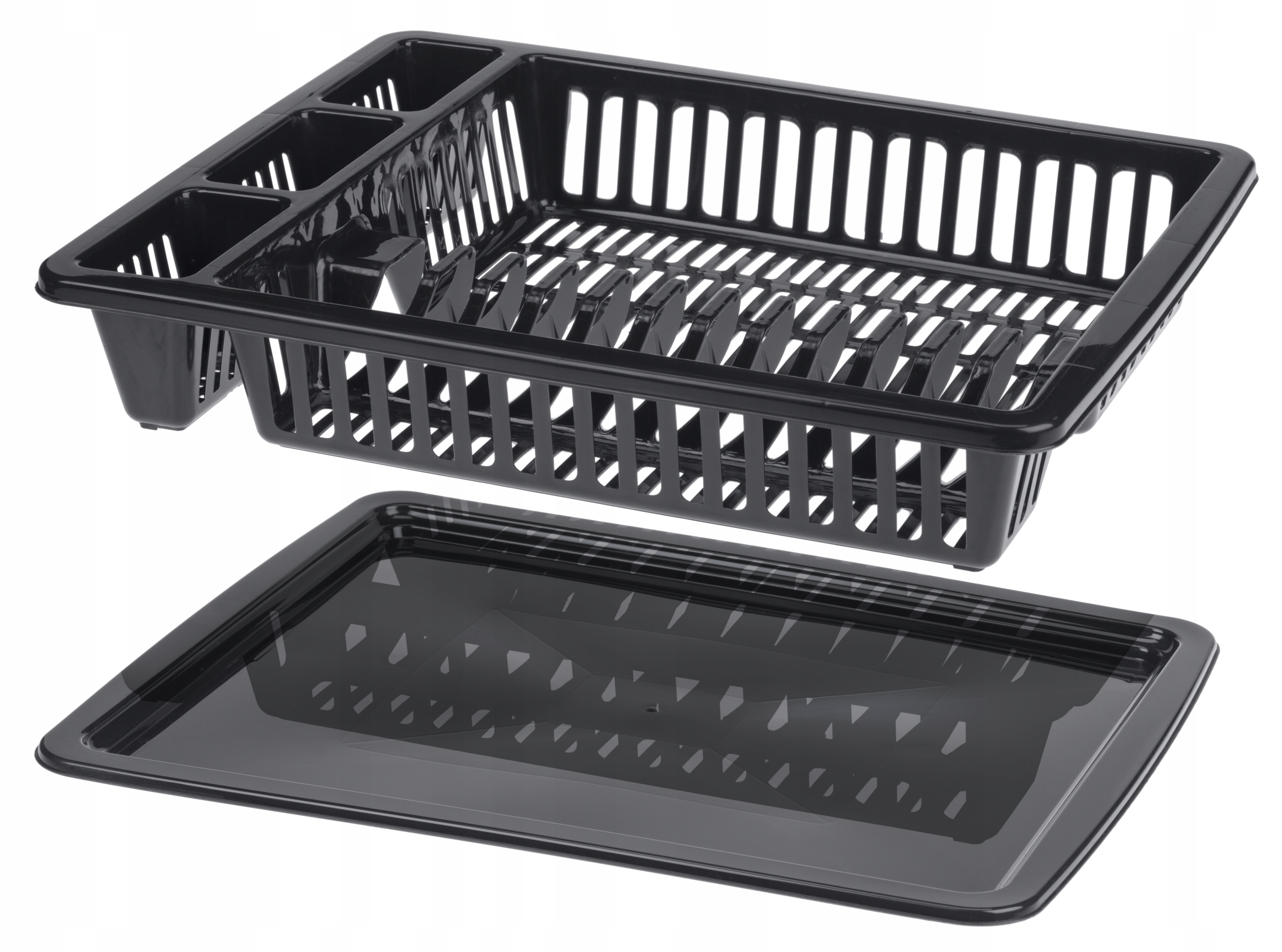 SUSZARKA DO NACZYŃ STOJĄCA OCIEKACZ TACA DUŻA 46cm Materiał wykonania plastik