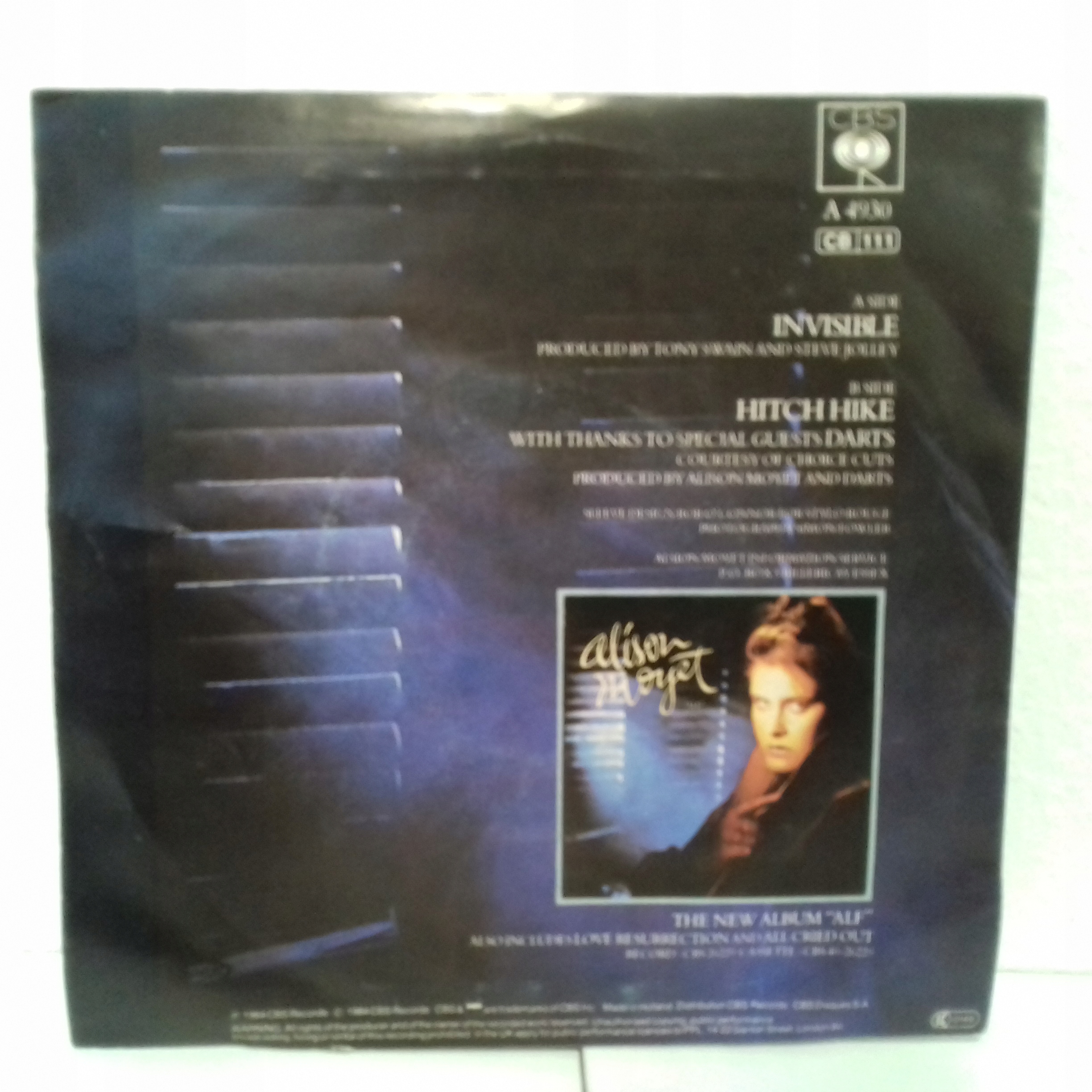Alison Moyet – Invisible 7" stan IDEALNY- Gatunek pop
