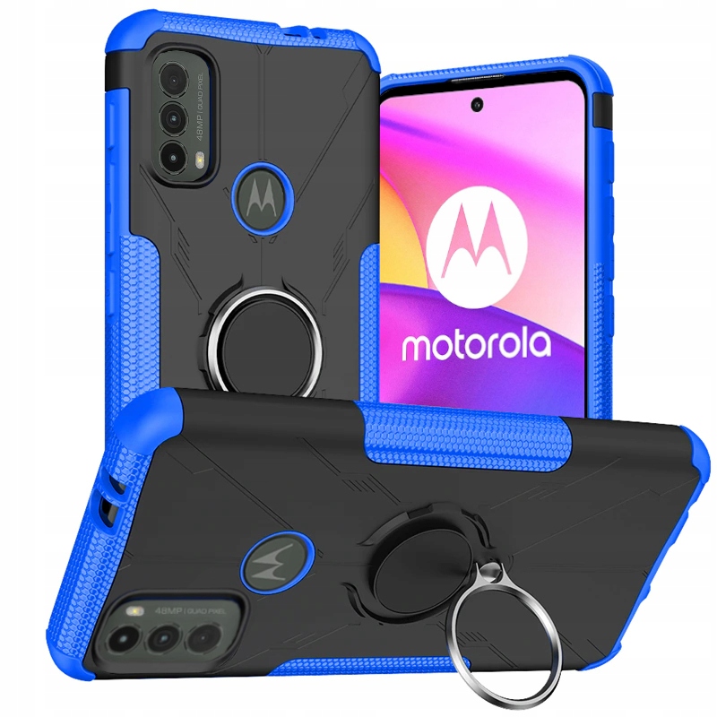 

Etui Pancerne Ring Do Motorola Moto E40 +2 X Szkło