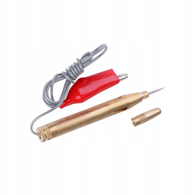PRÓBNIK NAPIĘCIA SAMOCHODOWY 6V 12V 24V IGŁA METAL
