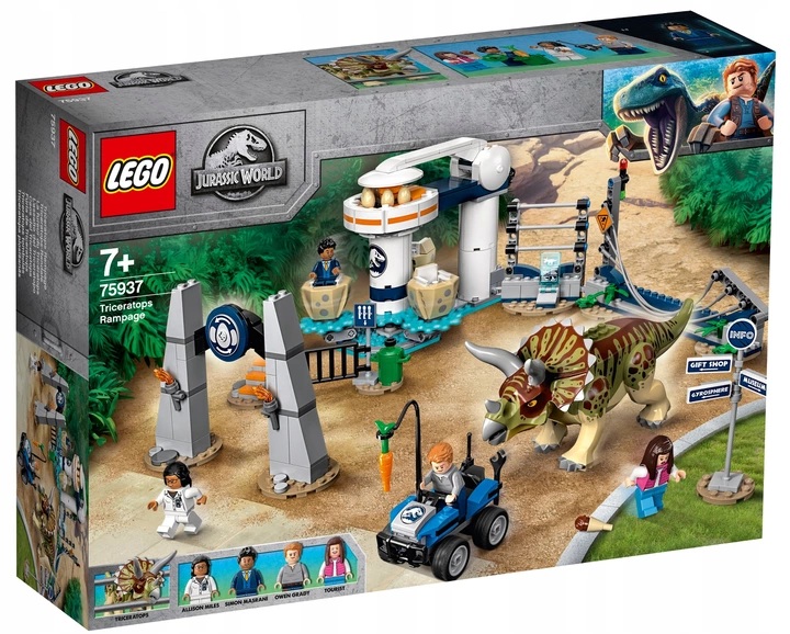 LEGO Jurassic World 75937 Atak triceratopsa KLOCKI