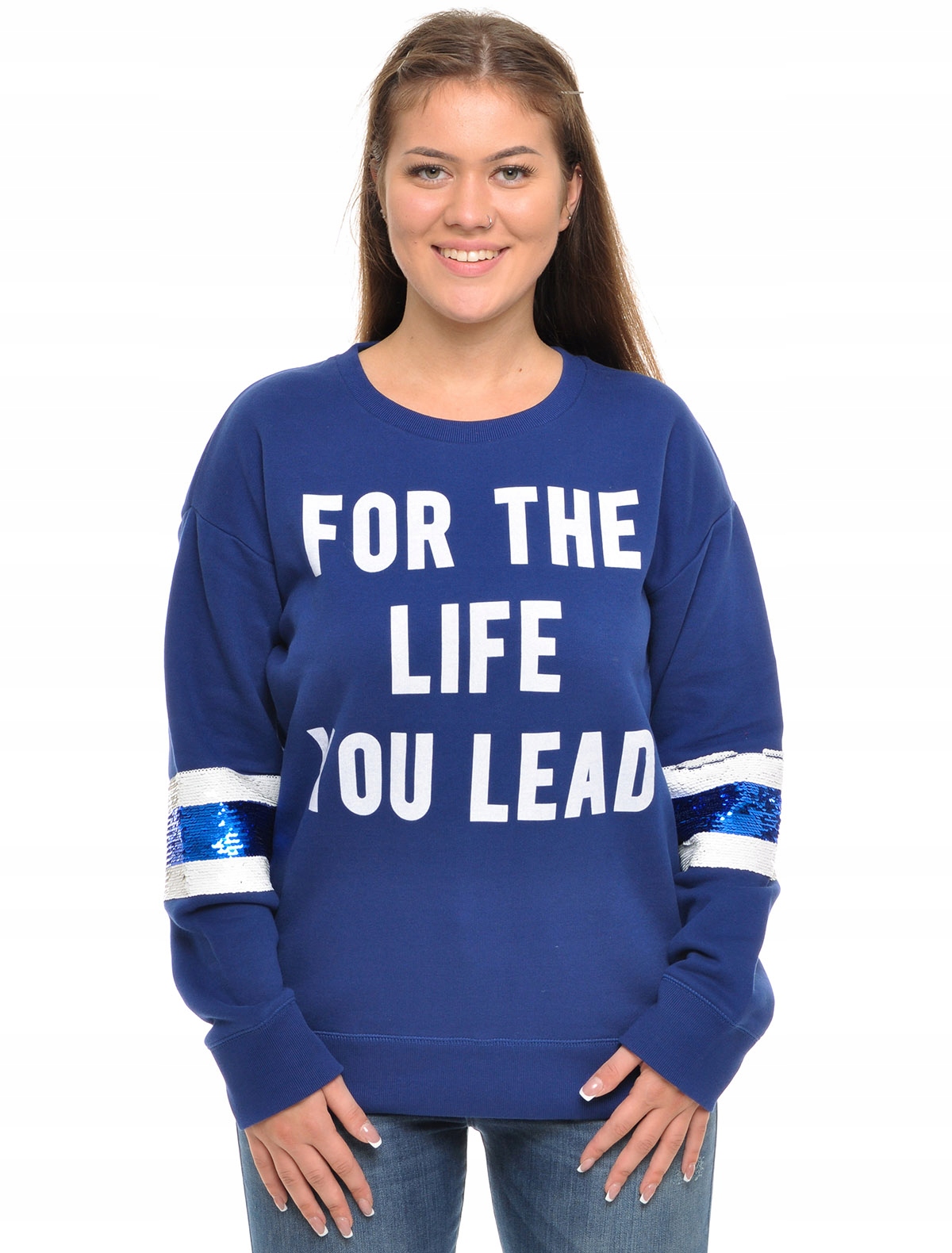 

Lee bluza Sweatshirt blue print Life Sws _ M 38