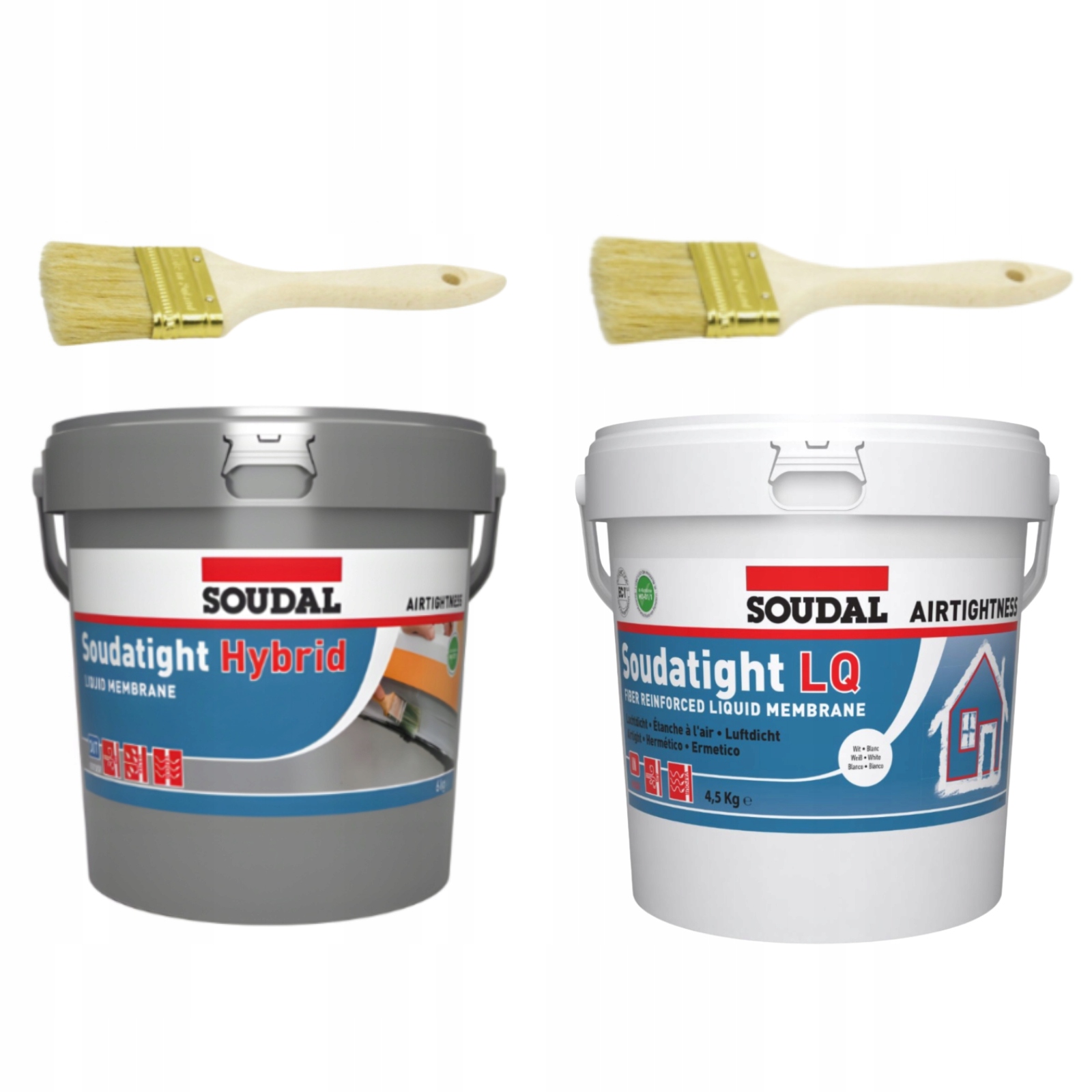 Soudal Sws Hybrid 6 kg Vnější Lq 4,5 kg Bílá Vnitřní 2 x Štětec