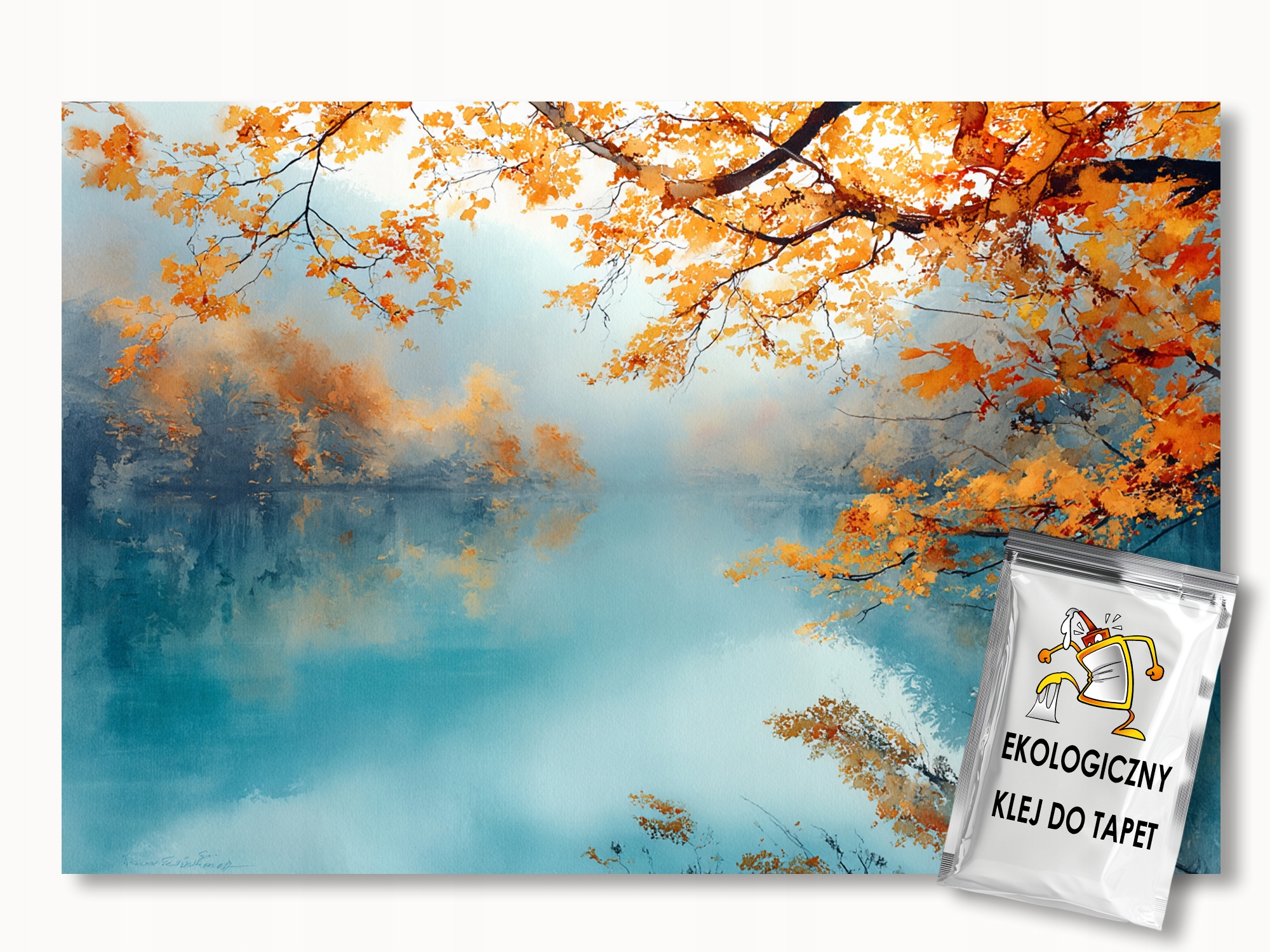 Fototapeta Flizelina Krajina Podzim Dřevo Jezero Odraz 350x256 155g