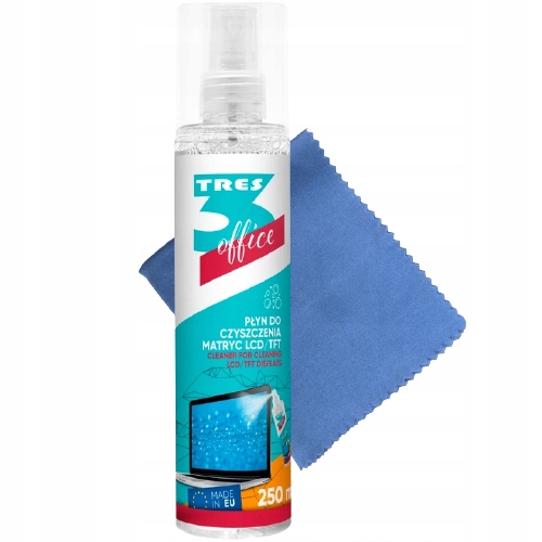 

Płyn do czyszczenia ekranów LCD 250ml mikrofibra