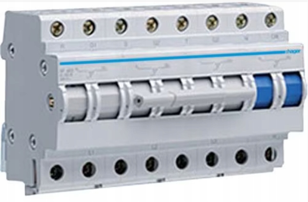 Modułowy przełącznik I-0-II sieć agregat 63A Hager SF463