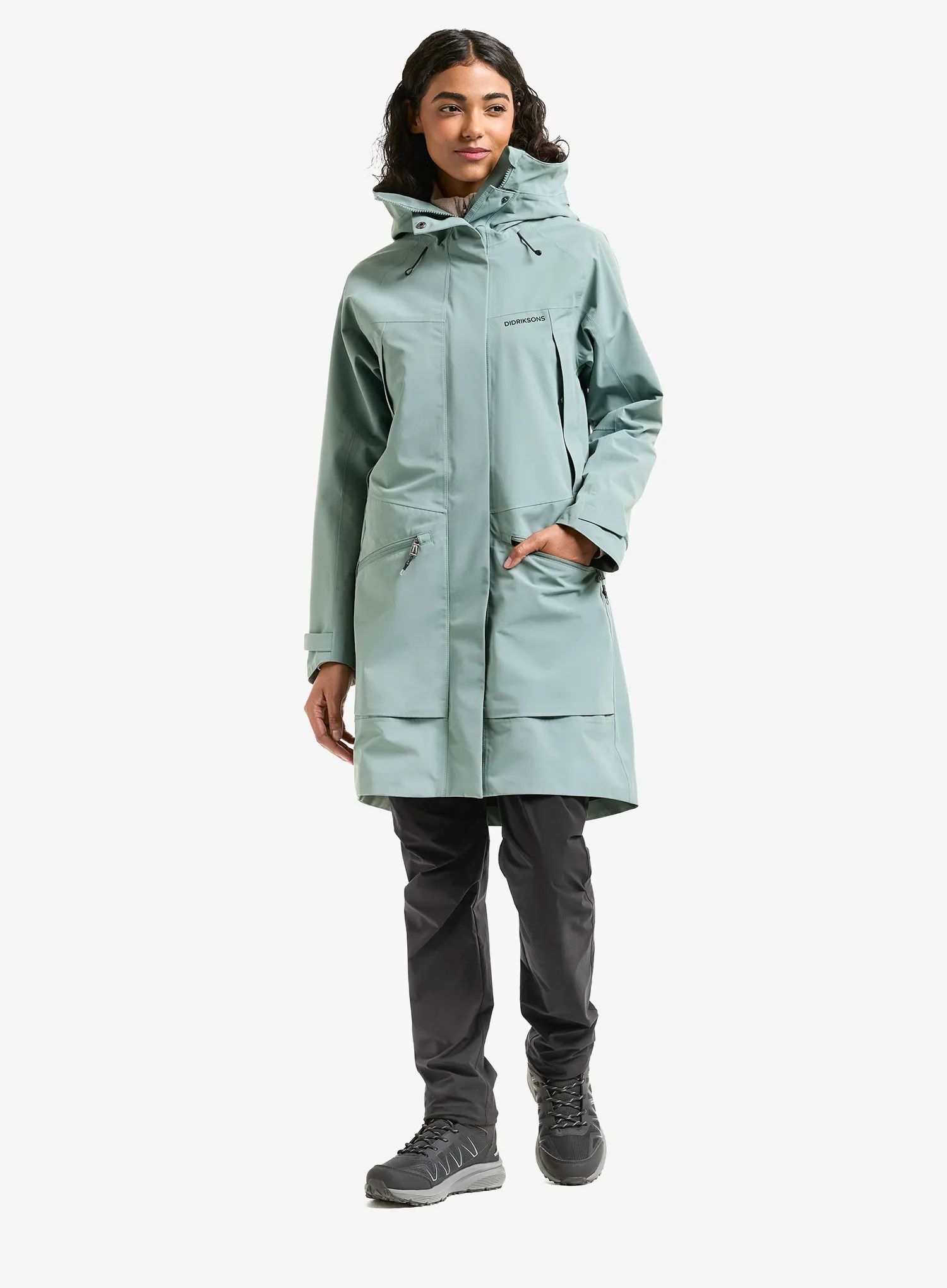 Dámská dešťová parka Didriksons Ilma Parka 8 factory blue 34 Xs