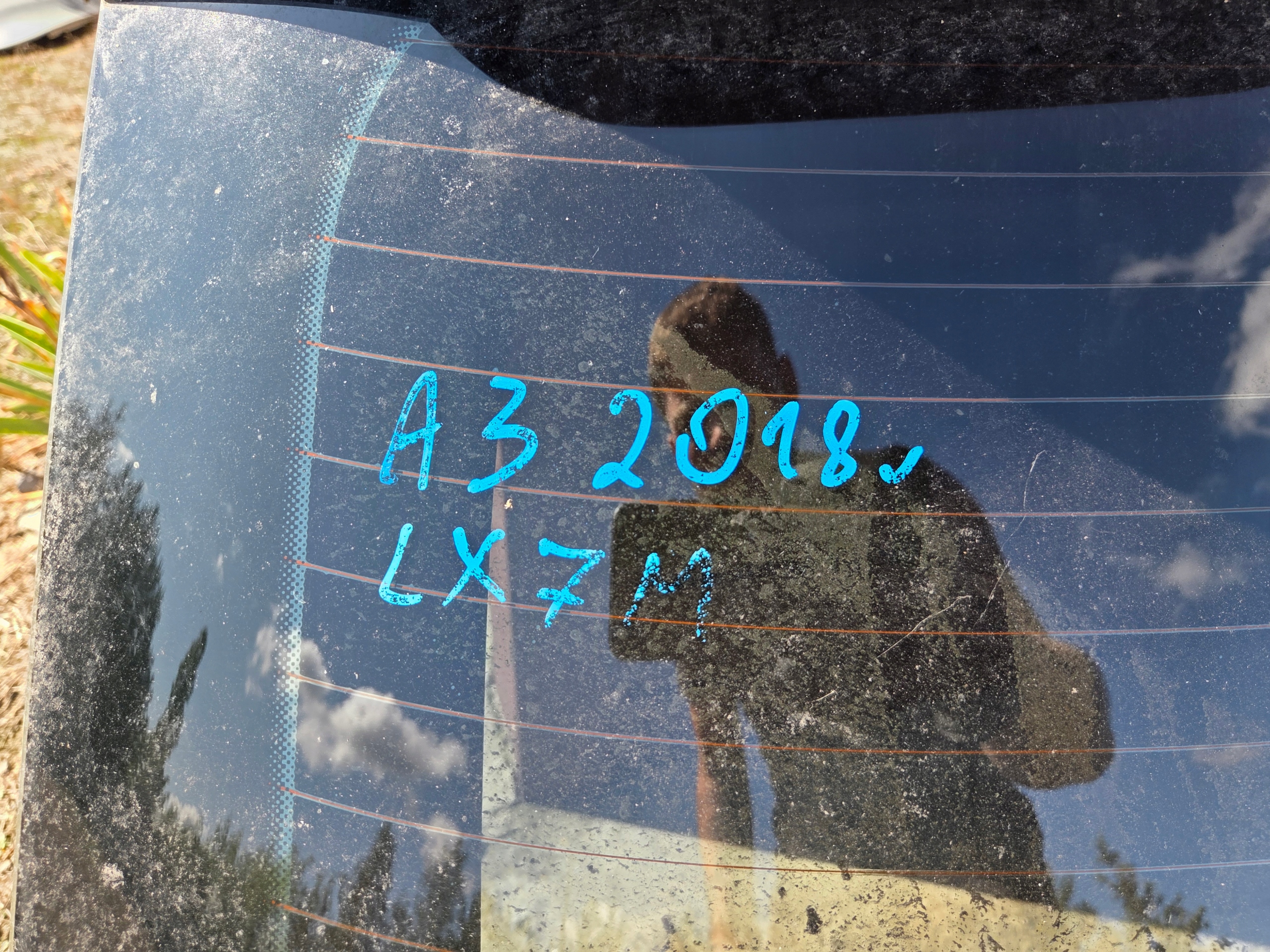 trunk door boot rear part rear Audi A3 8V LX7M
