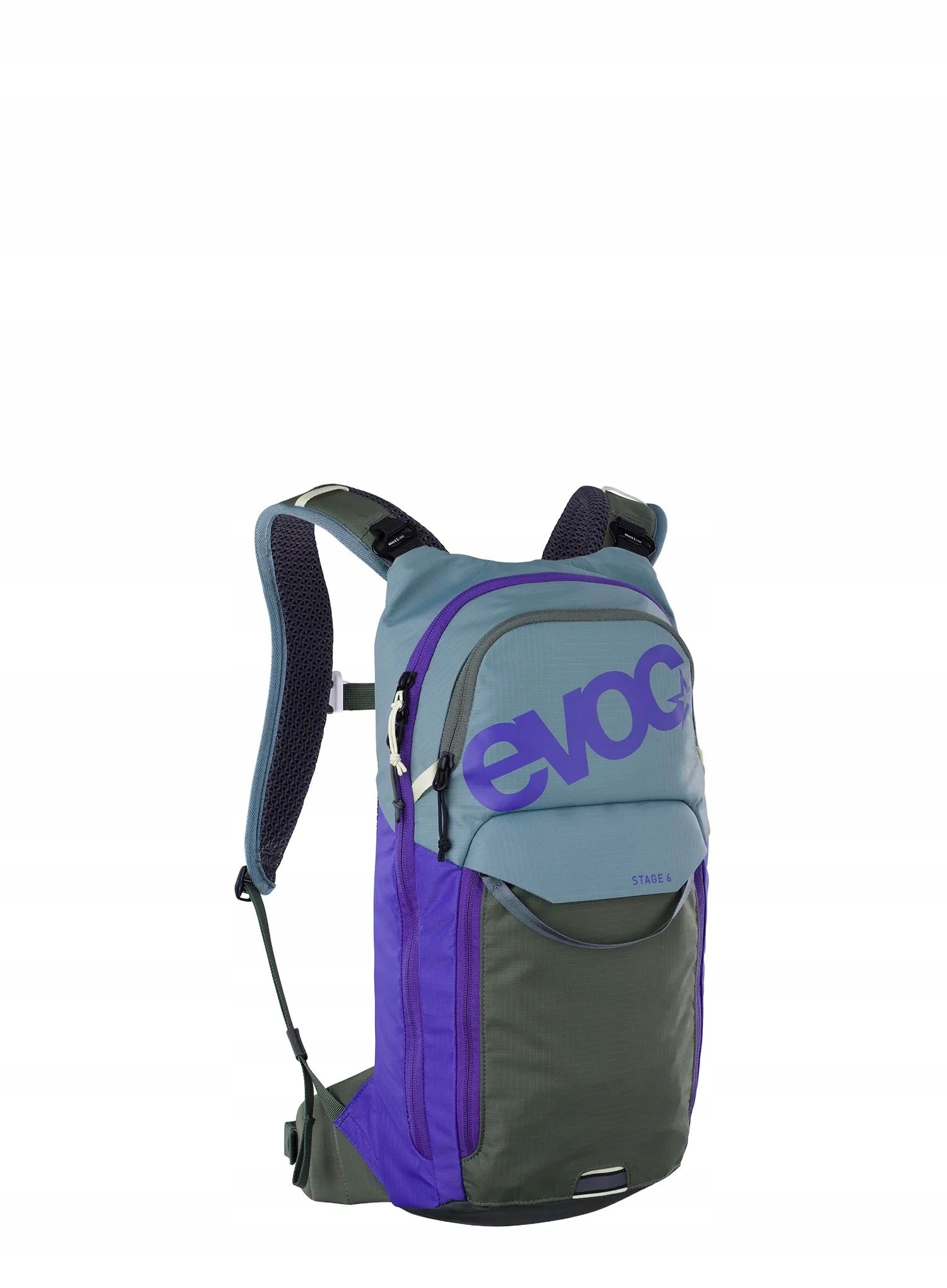 Plecak rowerowy Evoc Stage 6 steel/violet/dark olive