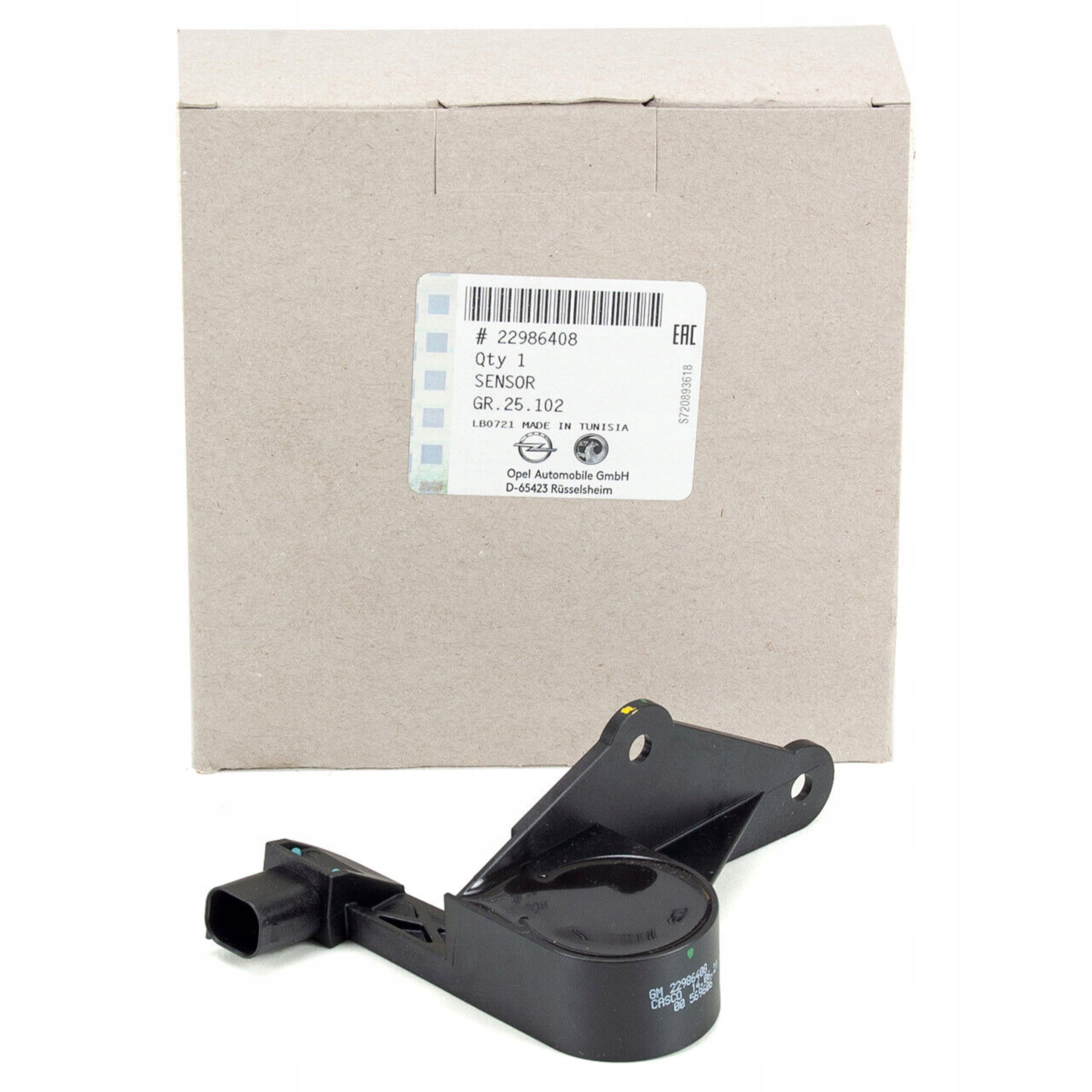 Czujnik poziomu reflektorów INSIGNIA 4X4 tył ORYGINAŁ OPEL 22986408