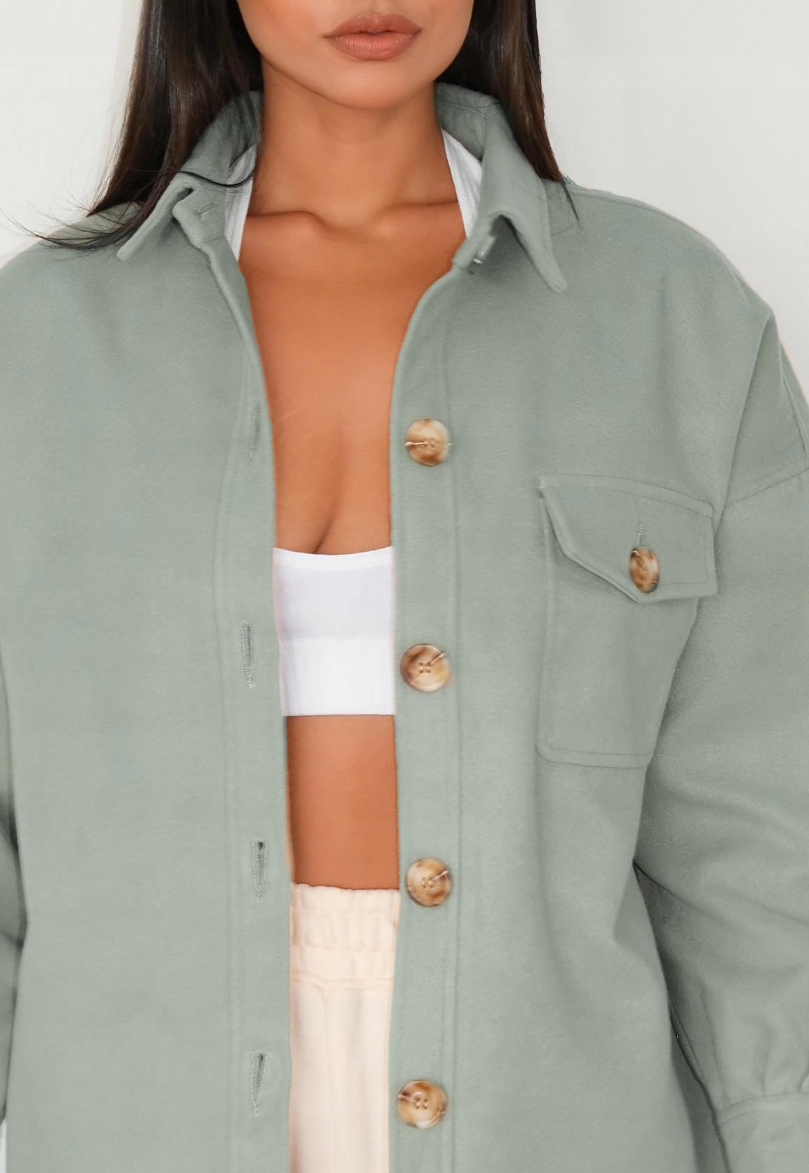 MISSGUIDED TALL KOSZULA WIERZCHNIA OVERSIZE (36) Rozmiar 36