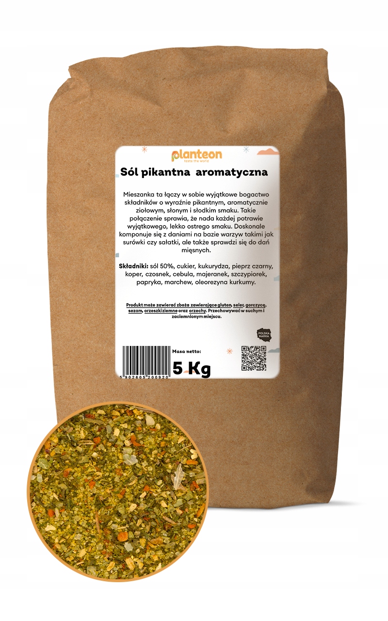 Levně Aromatická pikantní sůl přírodní 5 kg