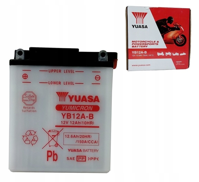 

Akumulator Yuasa YB12A-B 12V 12AH 150A