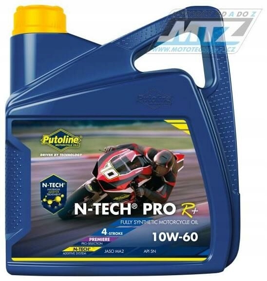 Olej motorový motocyklový Putoline N-tech PRO4+ Road 10W60 (balenie 4L) PU74