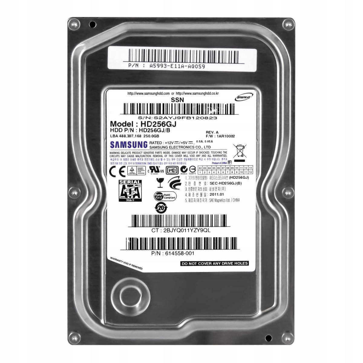 Samsung SpinPoint F4 250GB 7.2K 16MB Sata II 3.5'' HD256GJ