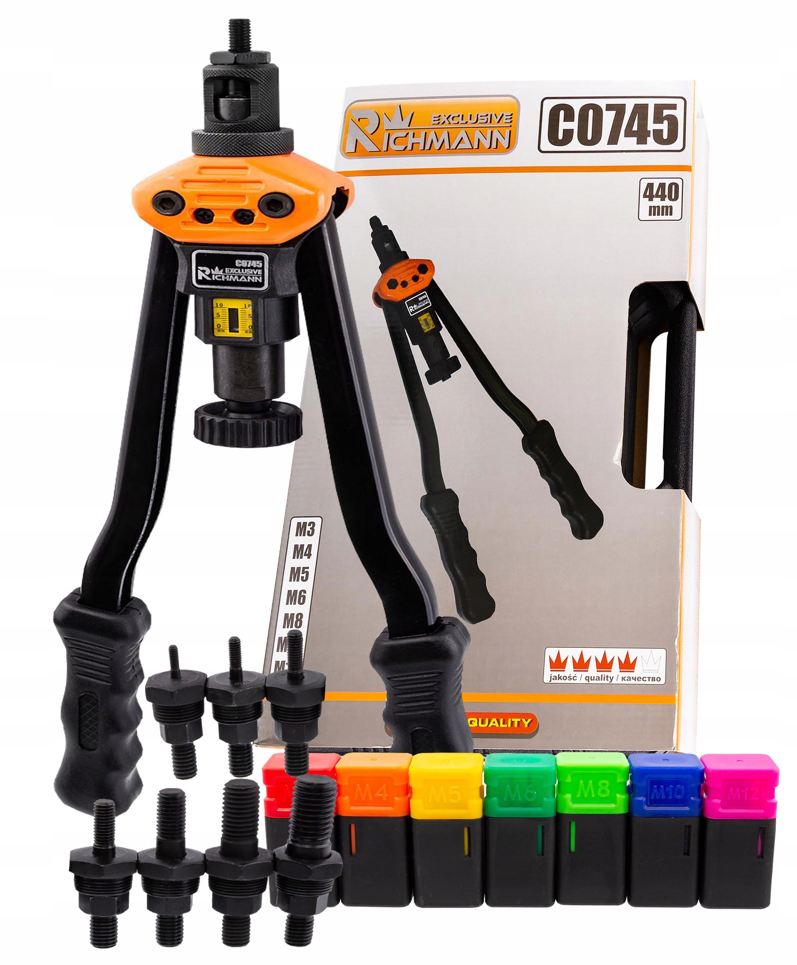 NITOWNICA NOŻYCOWA DO NITONAKRĘTEK M3-M12 C0745