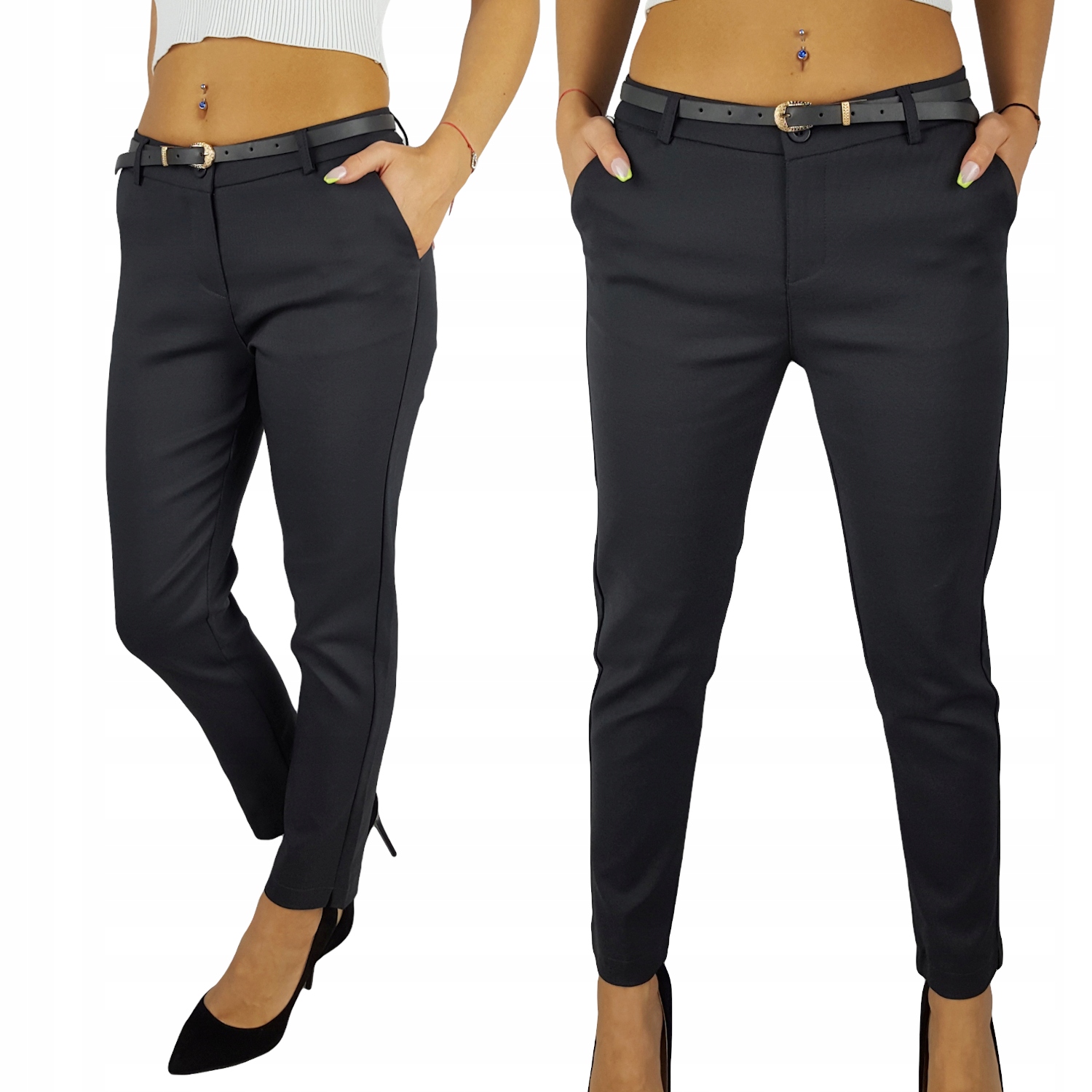 #ELEGANCKIE SPODNIE DAMSKIE CYGARETKI Freesia 7/8# Kod producenta 8