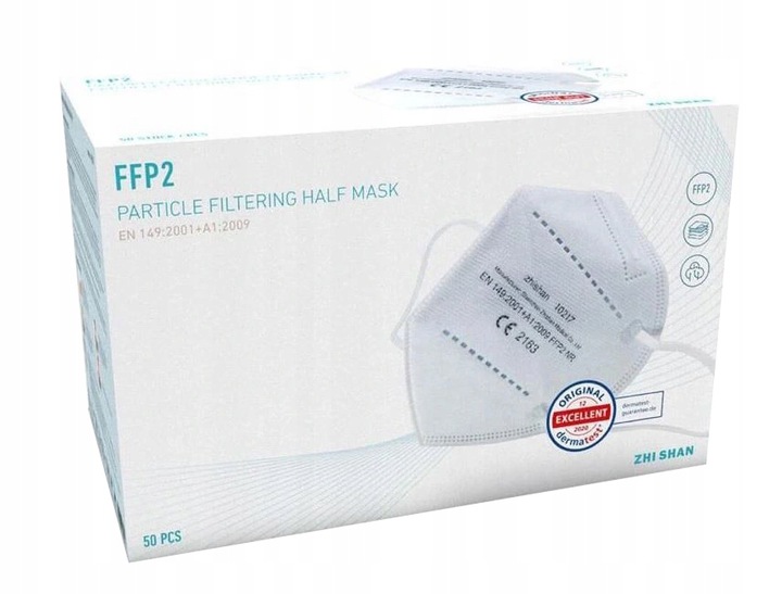 MASECZKA FFP2 OCHRONNA 5 WARSTW KN95 – 10 SZTUK