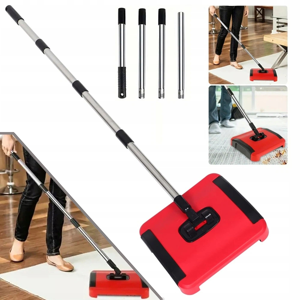 Levně Kartáč Na Koberce Multifunkční Vysavač Push Lazy Sweeper