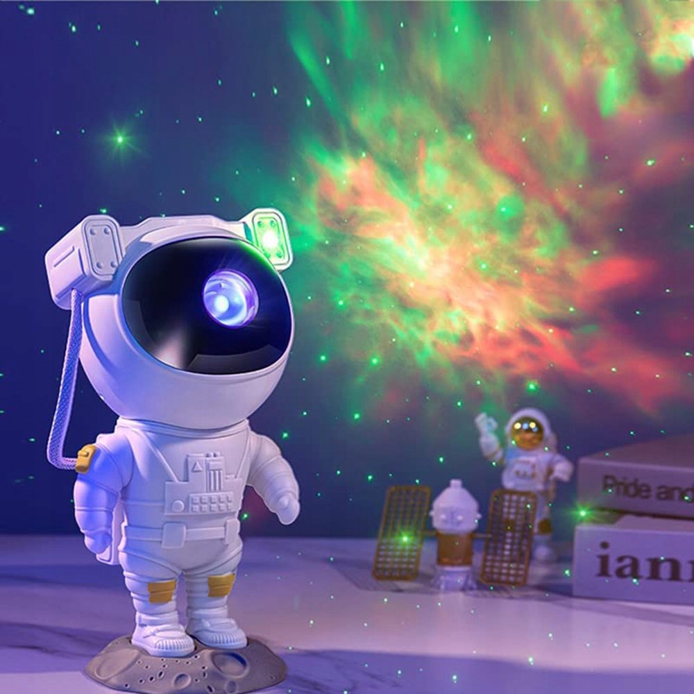 PROJEKTOR GWIAZD NIEBA LED LAMPKA NOCNA ASTRONAUTA KOSMONAUTA DLA DZIECI Stan opakowania oryginalne