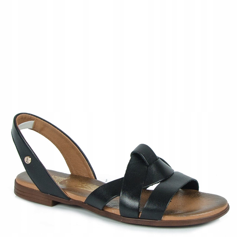 Lemar 40185 Sandály Ploché Kůže Lico Černé 37