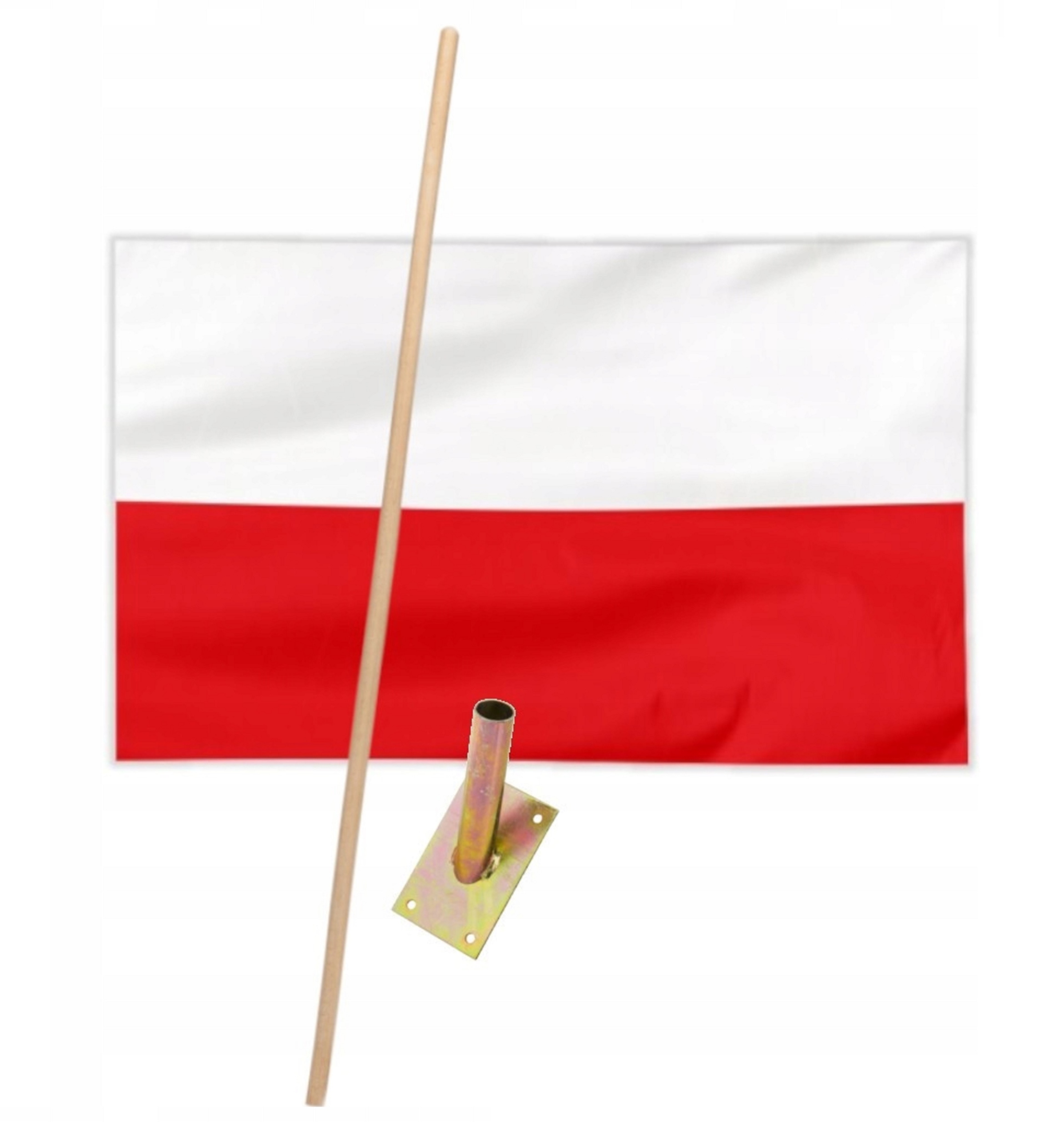 

Flaga Polski Polska 115cm 70cm Uchwyt Drzewiec