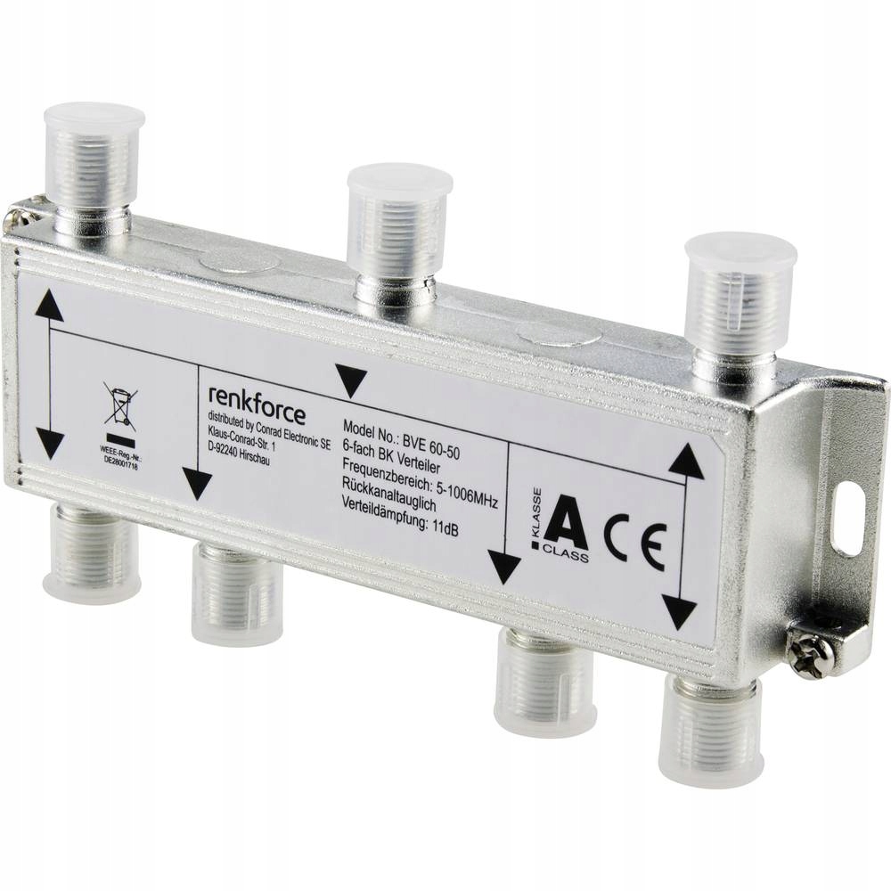 Rozdzielacz sygnału Renkforce RF-4470398 Marka Renkforce