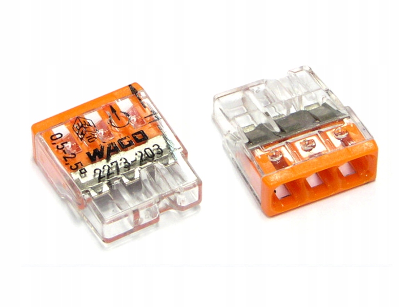 

Szybkozłącze elektryczne Wago 3x drut do 2,5mm2