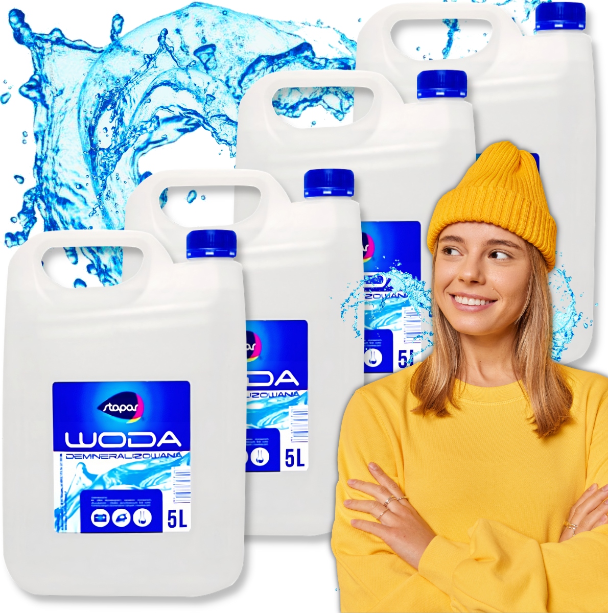 

Woda destylowana 20L Demineralizowana Czysta 4x5l