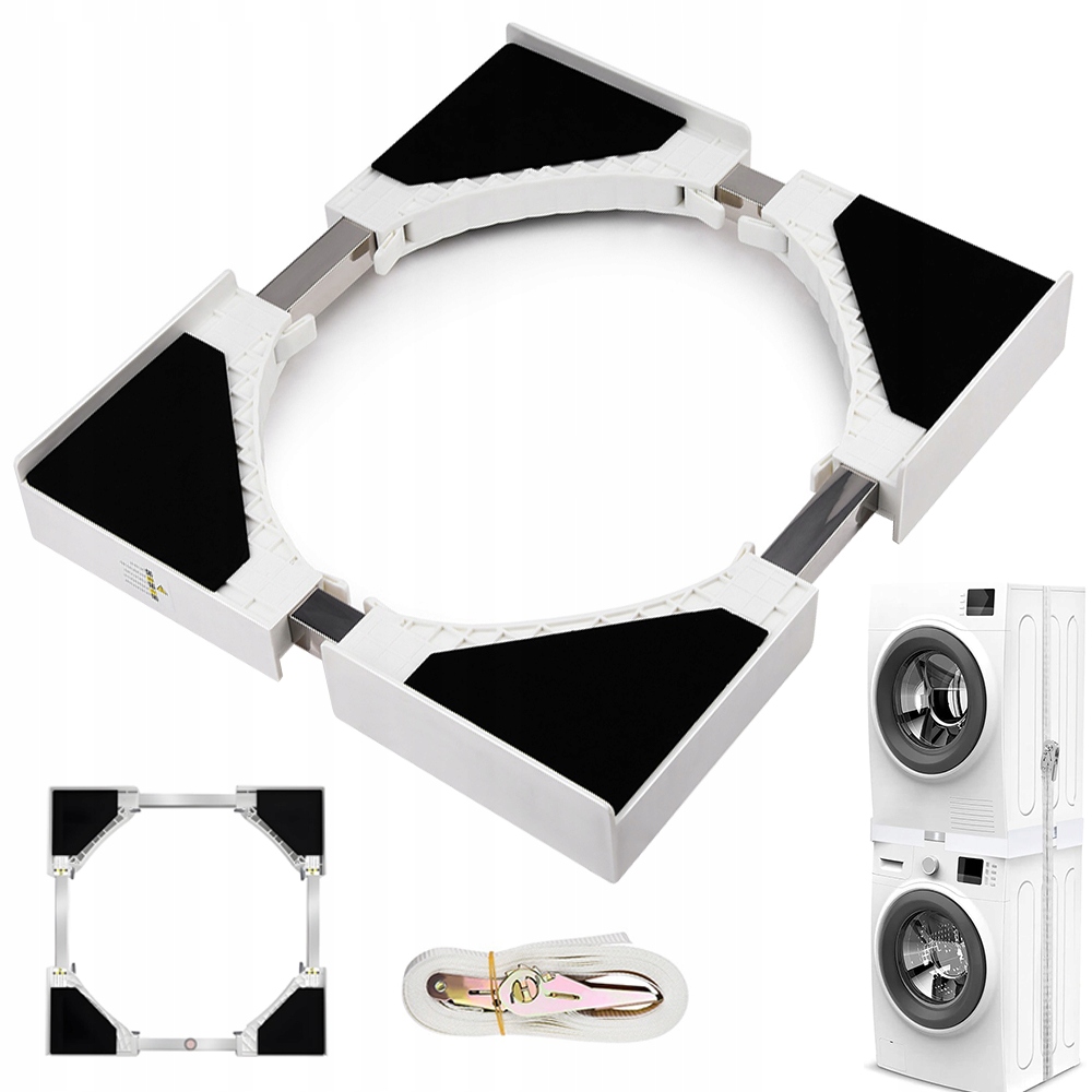 Łącznik Pralki Suszarki Uniwersalny Regulowany 46-66cm +antywibracyjna Pas