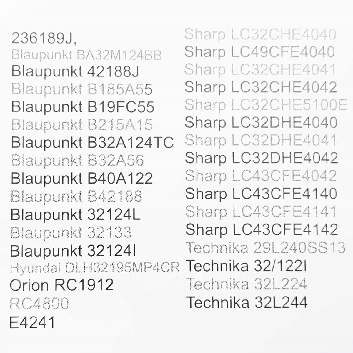 Pilot do Blaupunkt Sharp Orion technika LCD LED 3D Kolor czarny