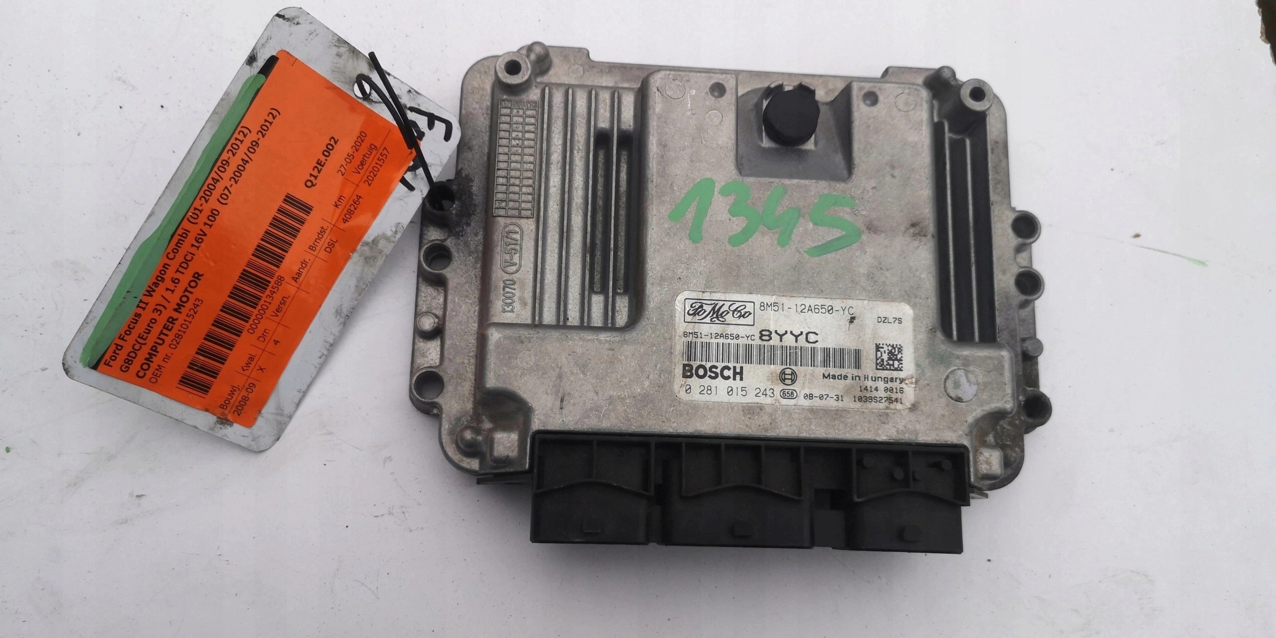 FORD FOCUS 1.6D 0281015243 8M51-12A650-YC Computer