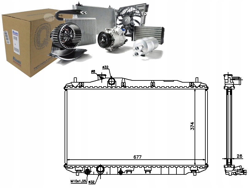 NISSENS CHŁODNICA SILNIKA NIS, 68134A