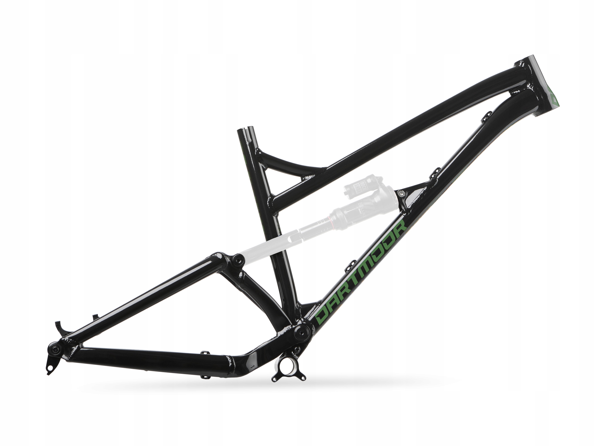 Rám Dartmoor Blackbird 29 bez tlumiče, pod 230x65 mm Černý/Forest Green XL