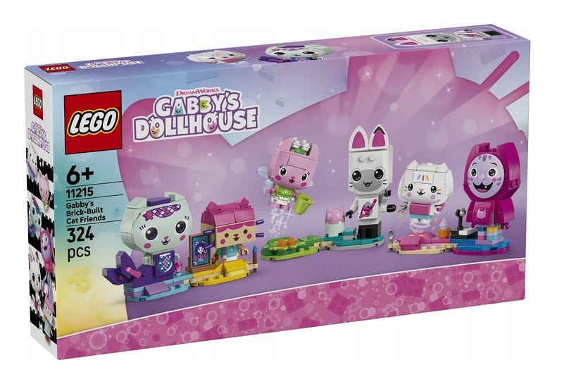 Lego 11215 Gabby's Dollhouse Kočičí Kamarádi Gabi Z Kostek