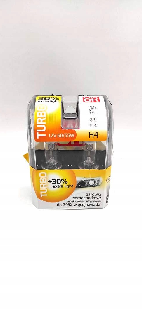 

H4 12V TURBO+30% kpl 2szt.(*5)OK 016094T