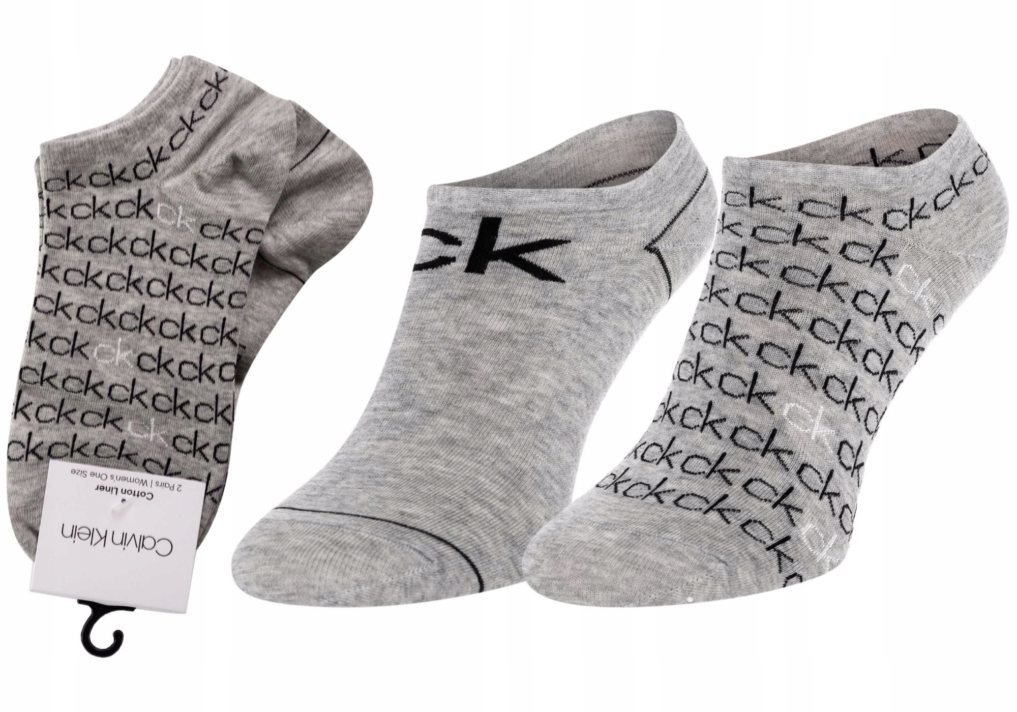 

Calvin Klein Skarpetki Stopki 2P. Gray Roz: 37-41