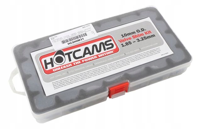 Hot Cams Ventilové Dosky 10 MM Od 1.80 Do 3.20 Každých 0,05 Kusov Sada