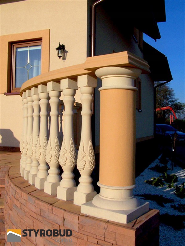 TRALKI BETONOWE BALUSTRADY SŁUPKI PORĘCZ KULE Marka inna